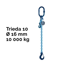 Jedno závěs řetězový, oko-hák, zkracovač, nosnost 10 000 kg, G10-16